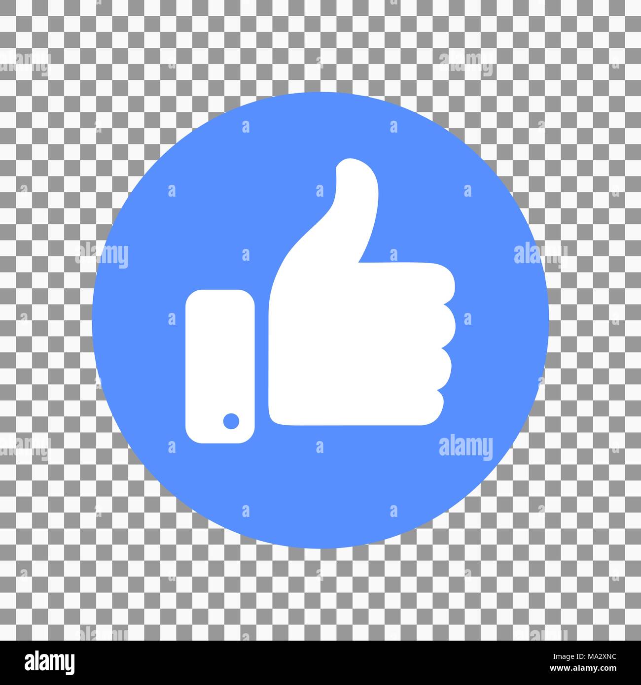 Thumb up symbol, finger up icon vector illustration. Like sign Stock ...