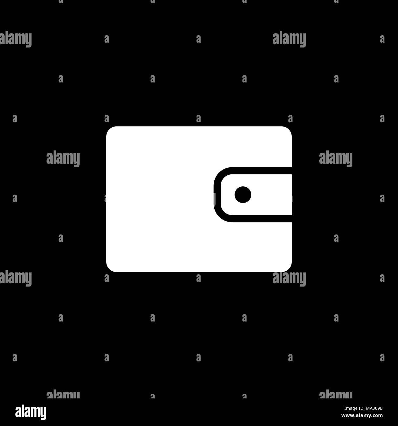 Wallet icon / sign vector. Isolated wallet / pocket icon on white background. Stock Vector