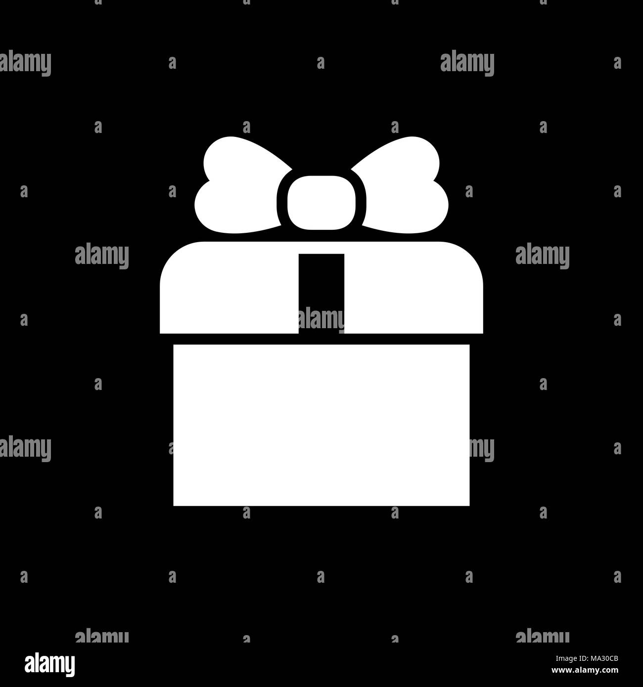 Gift box icon for simple flat style ui design Stock Vector Image & Art