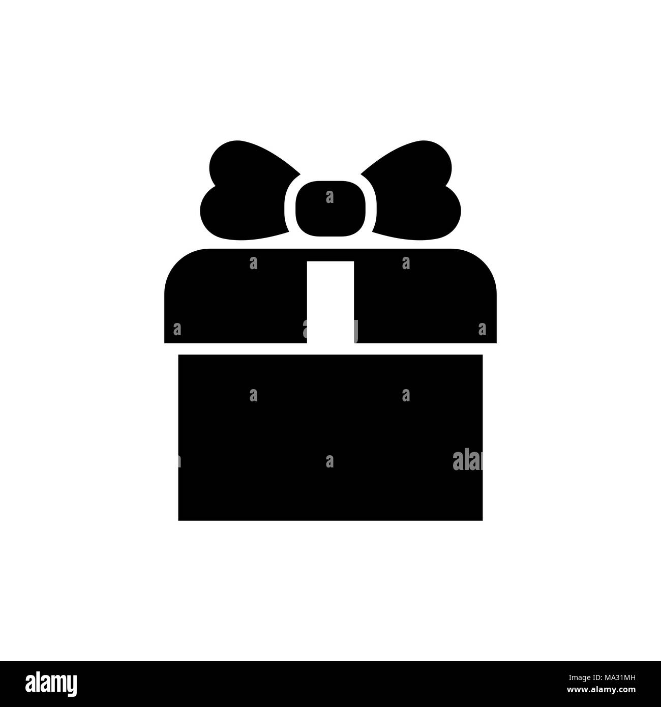 Gift box icon for simple flat style ui design Stock Vector Image & Art