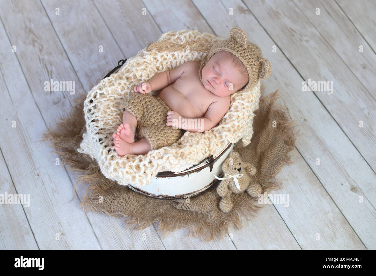 Baby In A Bucket Hi Res Stock Photography And Images Alamy