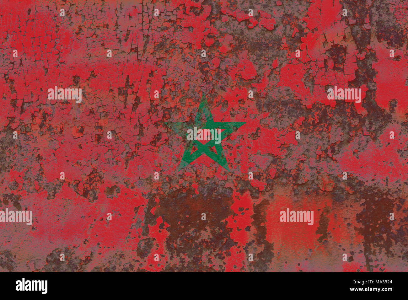 Old Morocco grunge background flag Stock Photo - Alamy
