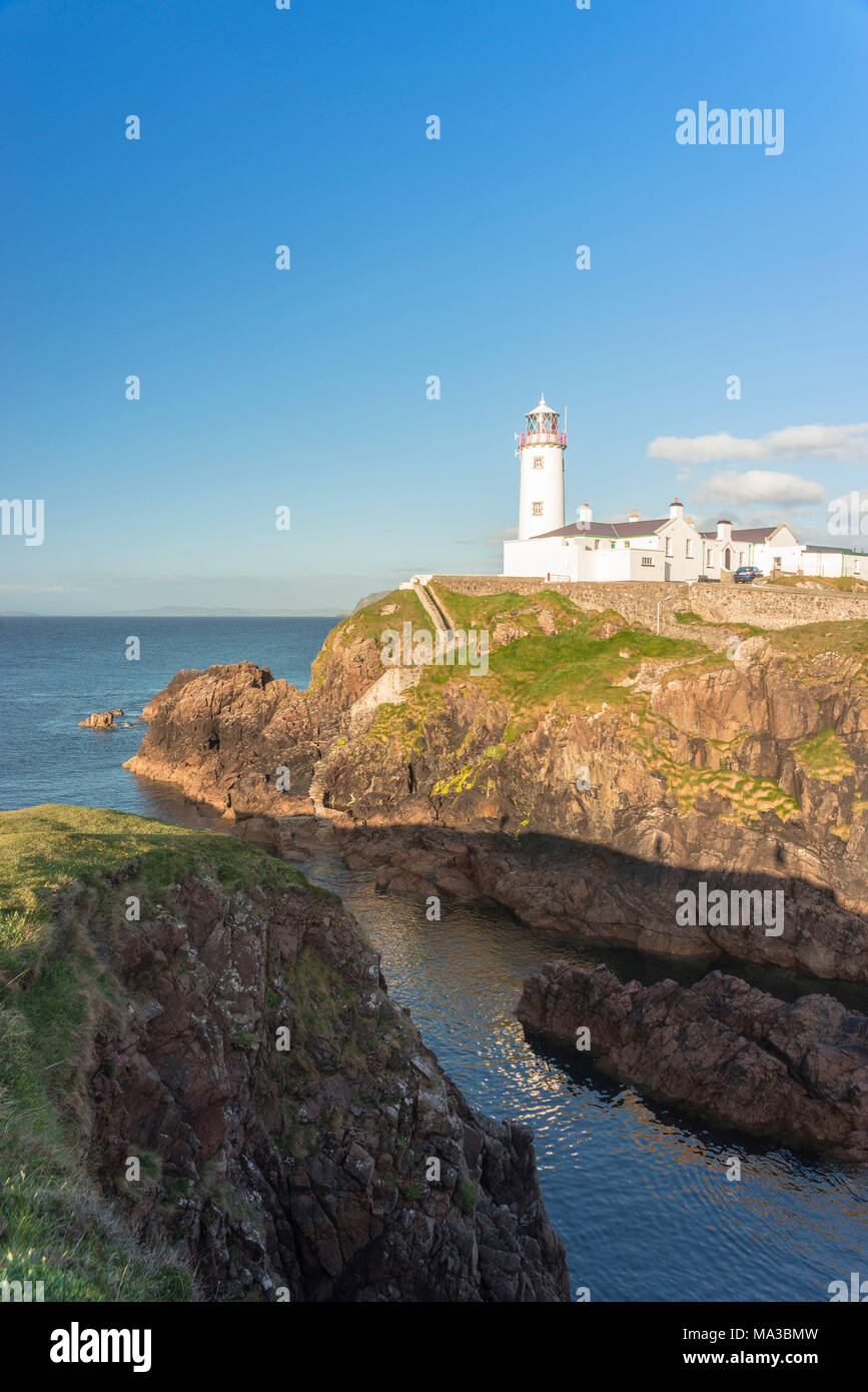 Fanad Head (Fánaid) lighthouse, County Donegal, Ulster region, Ireland, Europe. Stock Photo