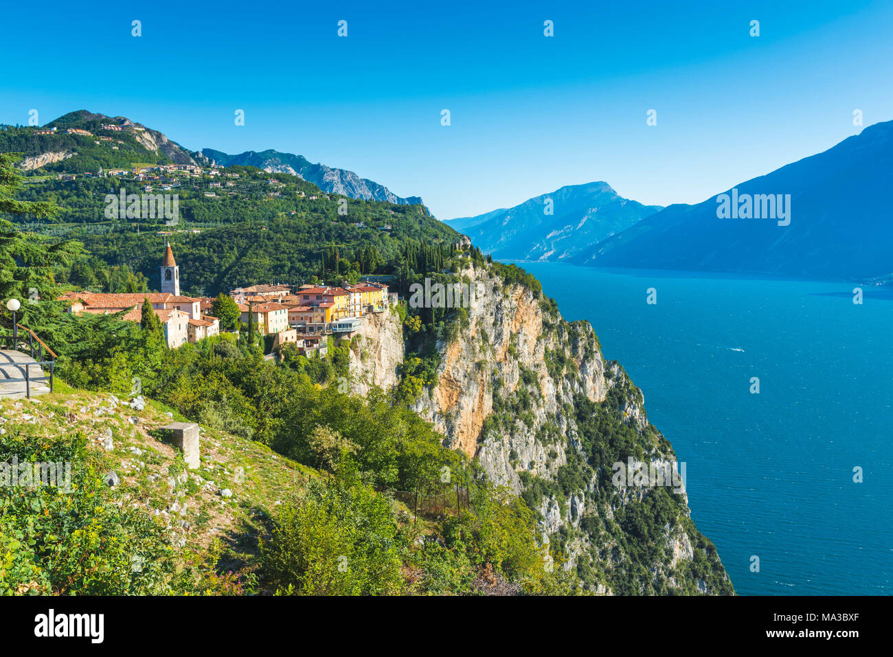 Tremosine, lake Garda, Brescia district, Lombardy, Italy. Stock Photo