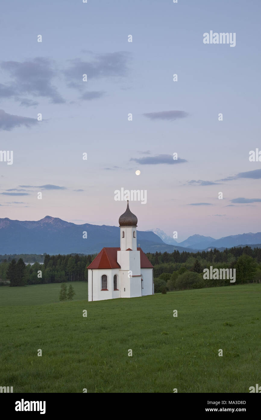 Saint Johannisrain in Penzberg, Upper Bavaria, Bavaria, Germany, Stock Photo