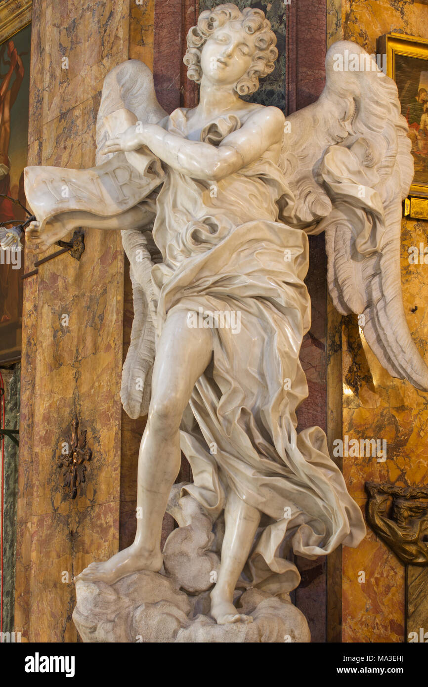 Bernini angel scroll hires stock photography and images Alamy
