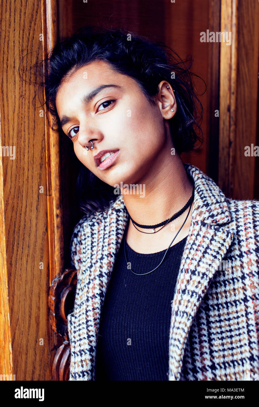 Indian college going girl hi-res stock photography and images - Alamy