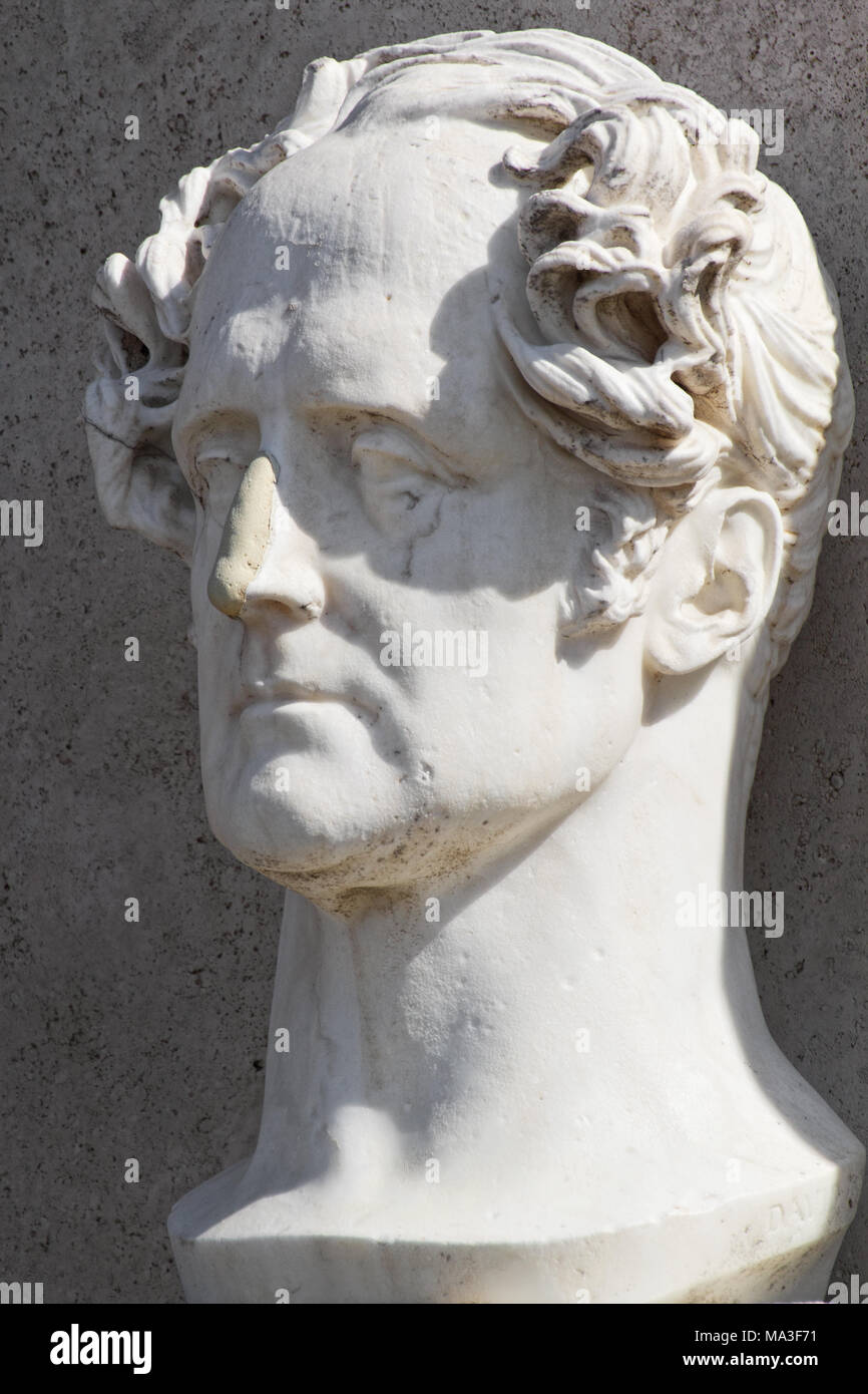 François-René de Chateaubriand - Rome Stock Photo