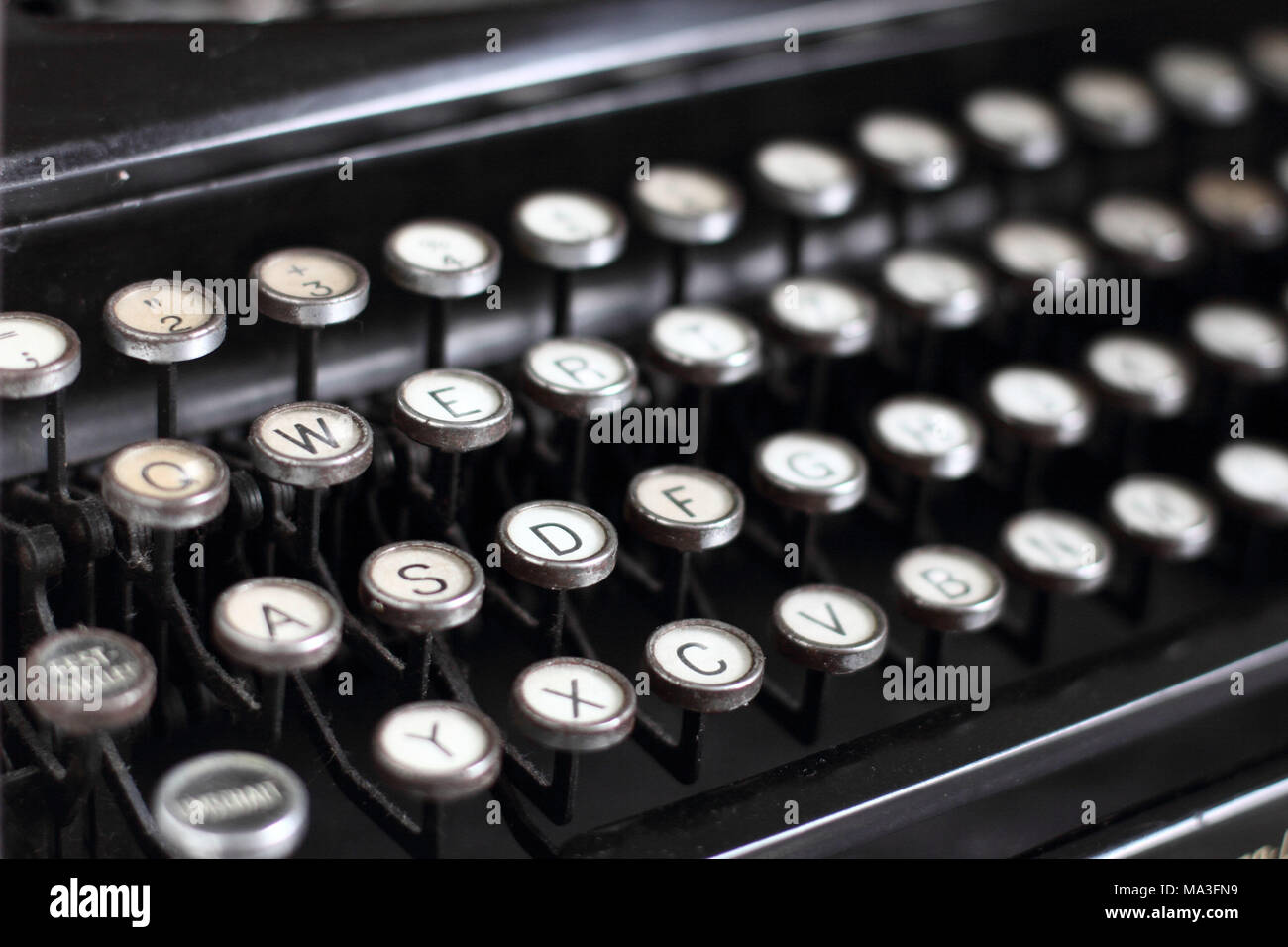 Old typewriter keys Stock Photo Alamy