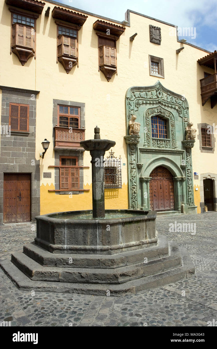Las Palmas, Casa de Colon, museum, principal theme: Columbus and his travels, Old Town Stock Photo