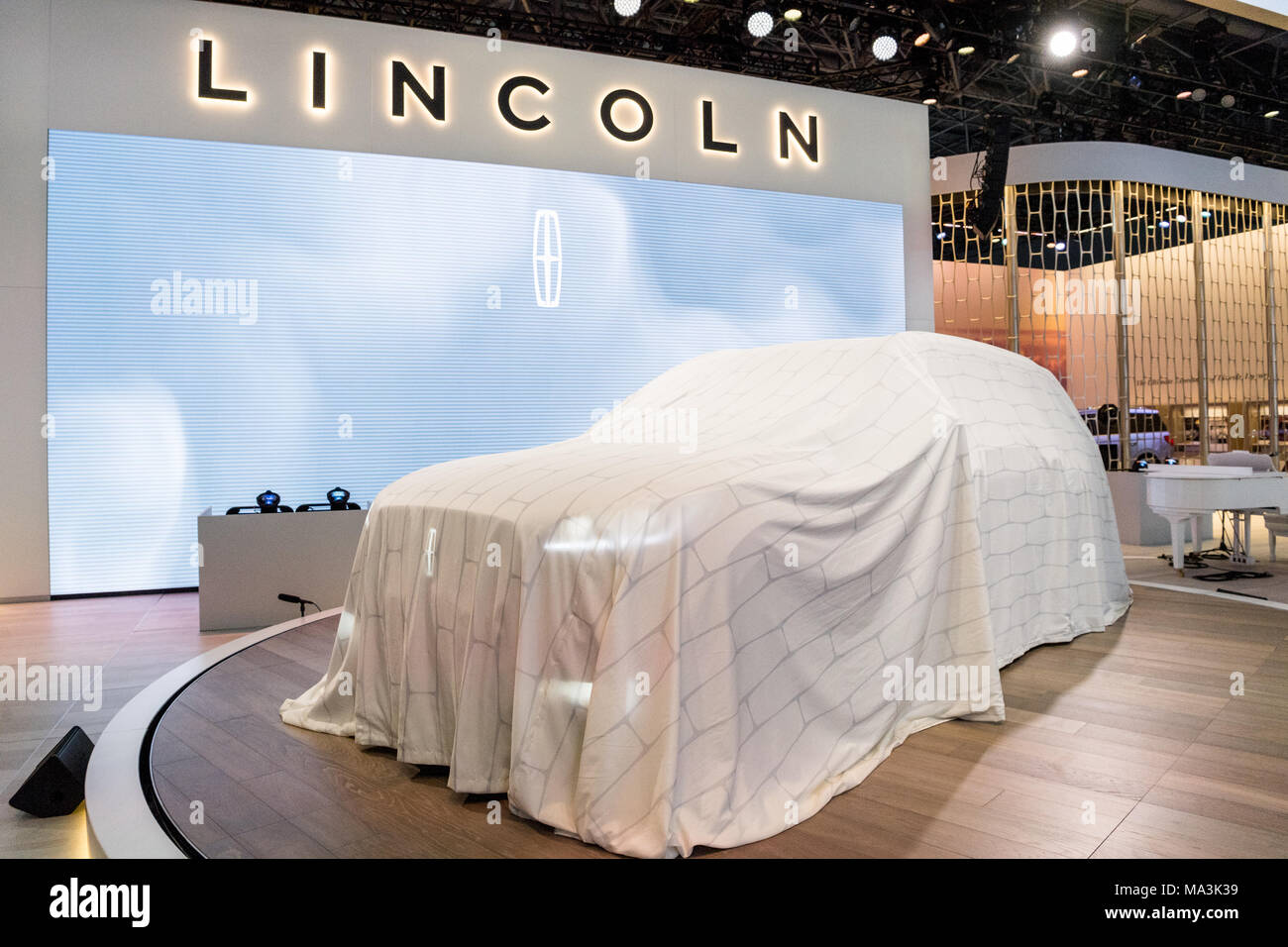 The Lincoln Display At The New York International Auto Show In New