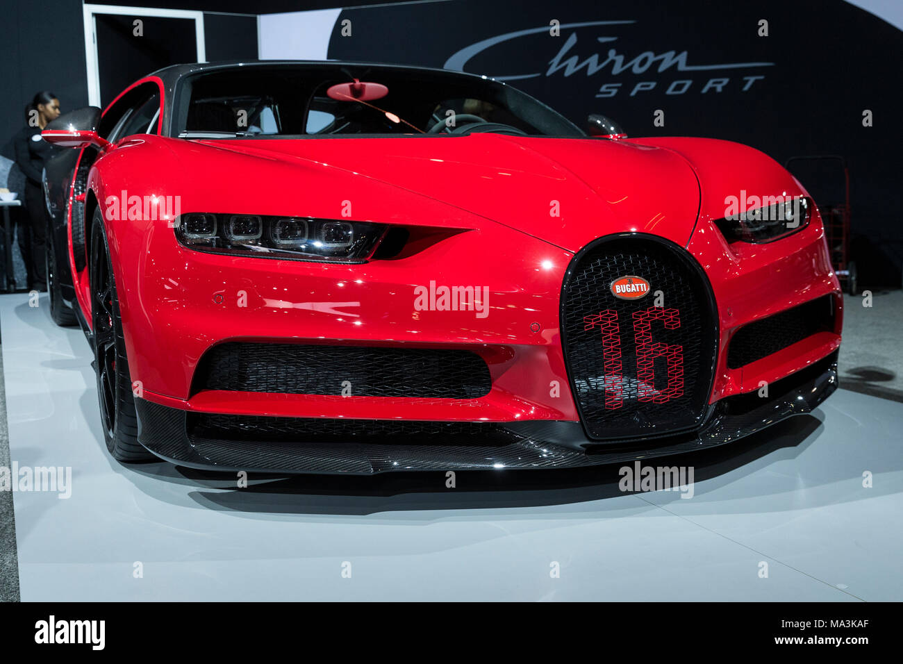 New York, NY - March 29, 2018: Bugatti Chiron Sport on display at 2018 New  York International Auto Show at Jacob Javits Center Credit: lev radin/Alamy  Live News Stock Photo - Alamy
