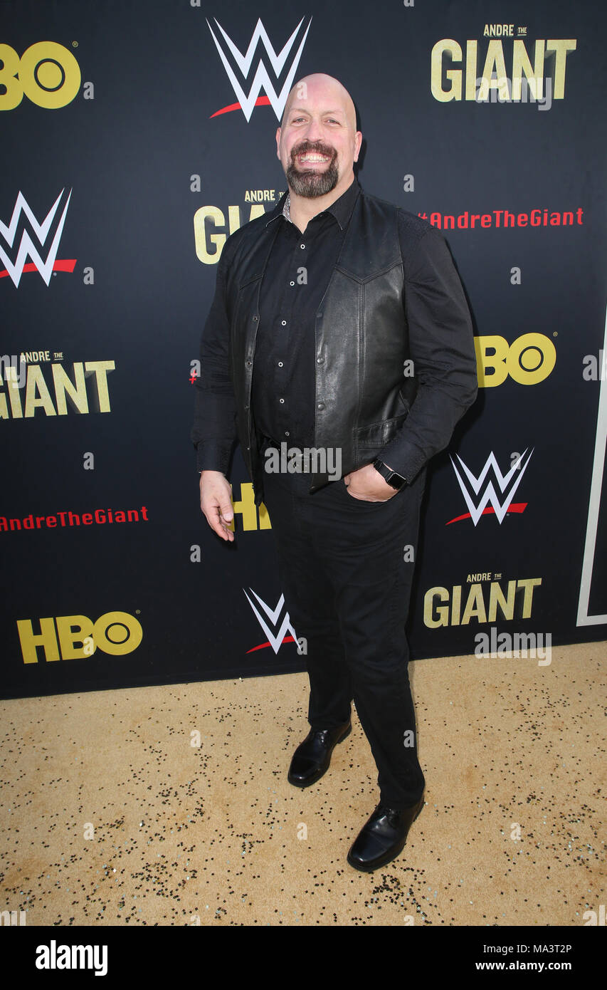 Hollywood, Ca. 29th Mar, 2018. Big Show, Paul Donald Wight II, at Los Angeles Premiere of Andre The Giant from HBO Documentaries at Pacific Cinerama Dome in Hollywood, California on March 29, 2018. Credit: Faye Sadou/Media Punch/Alamy Live News Stock Photo