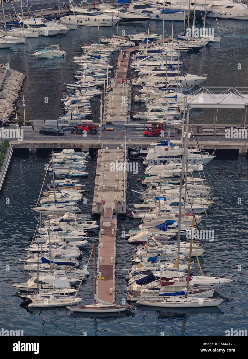 yacht parking for small boats Stock Photo Alamy