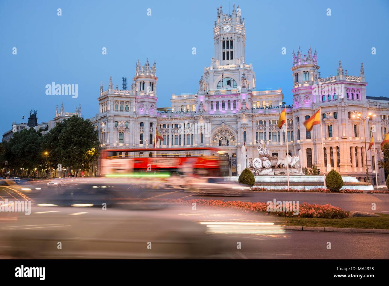 Palacio De Cibeles In Madrid Spain Stock Photo 178340543