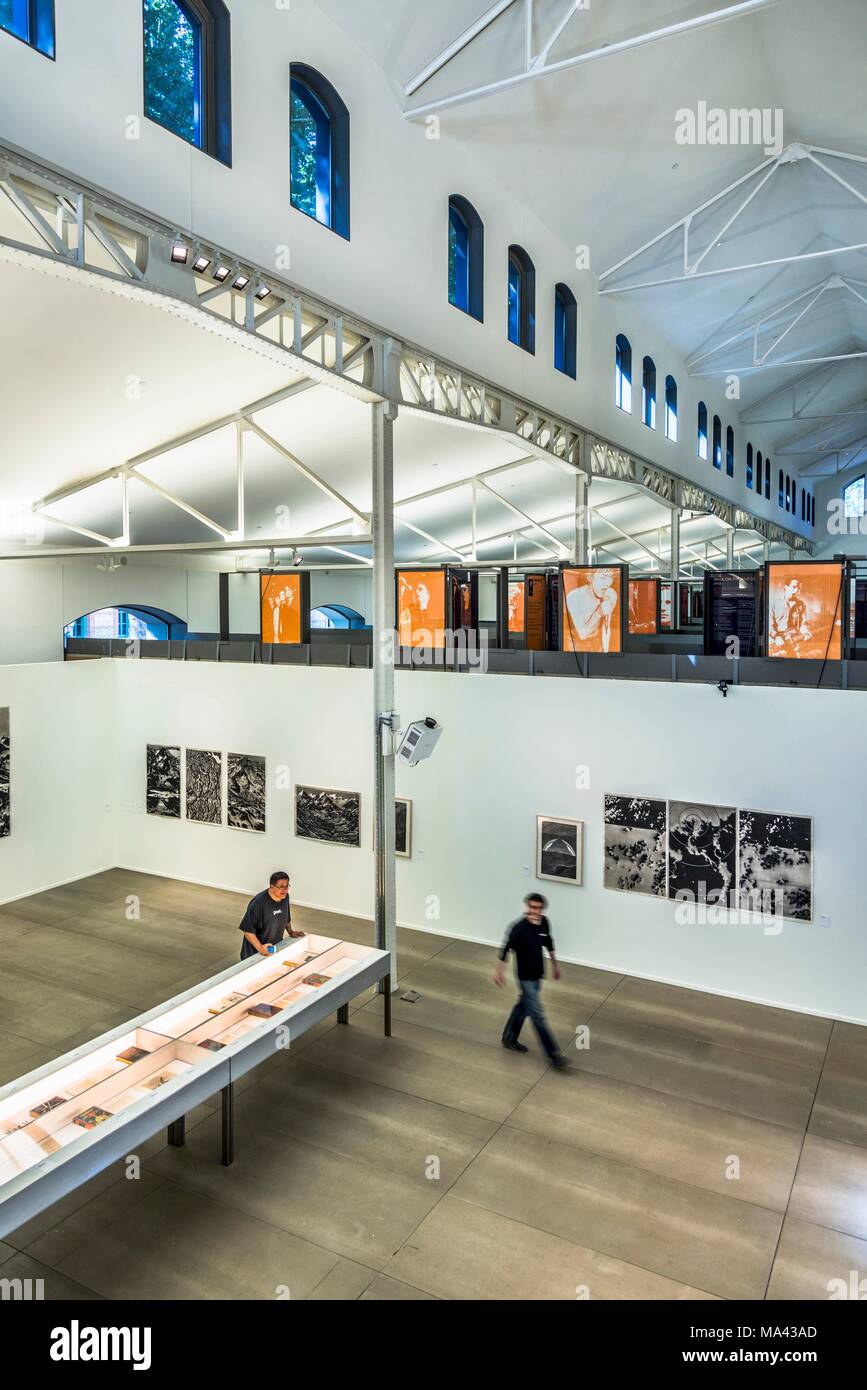 An Exhibition At The Casa Del Lector In The Matadero Cultural Centre In Madrid Spain Stock Photo Alamy
