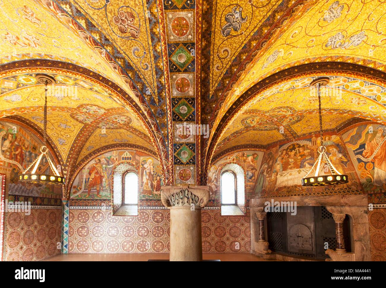 The ElisabethKemenate room in the Wartburg castle in Eisenach