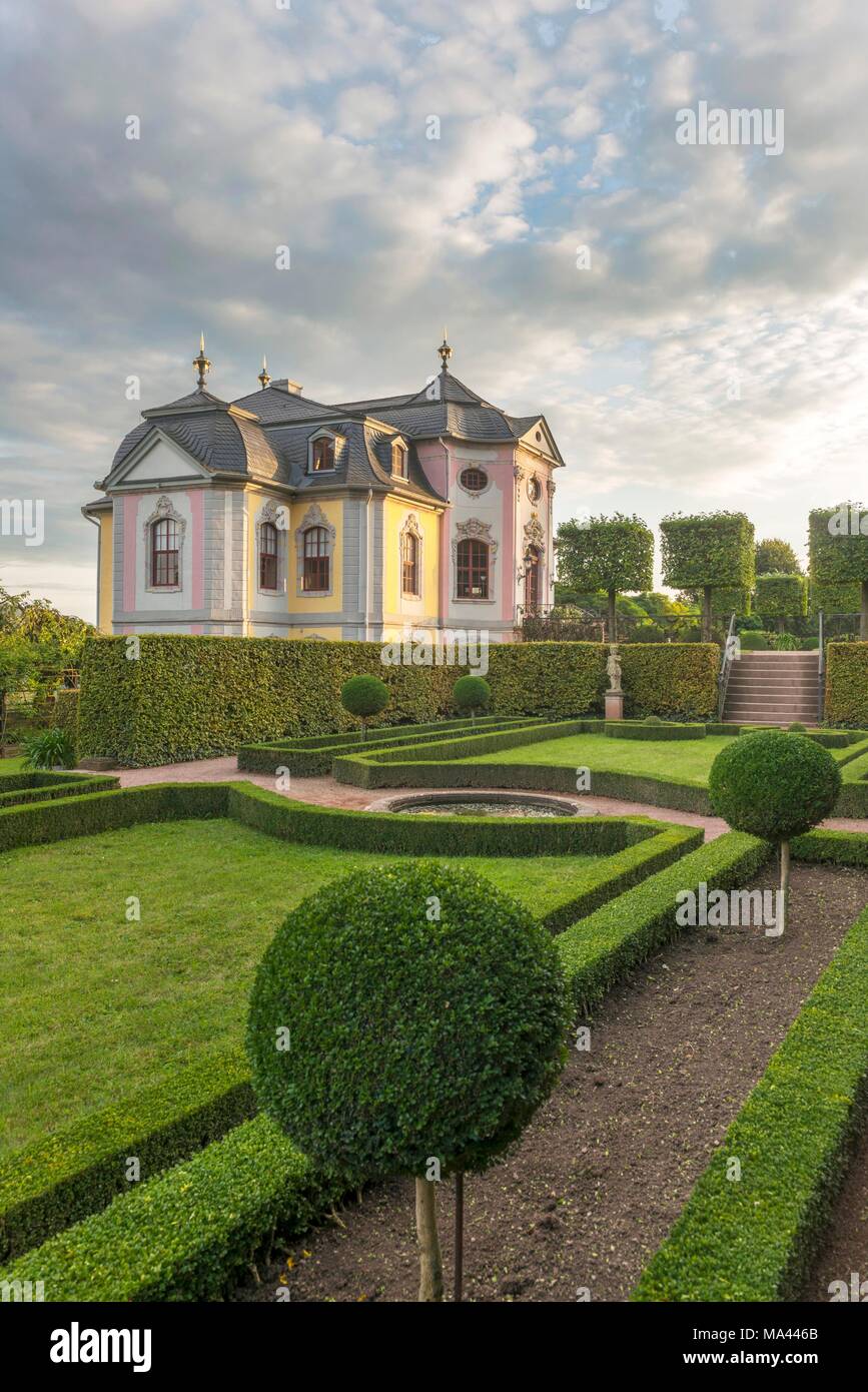 The Rococo palace, part of the complex of three Dornburger Palaces from