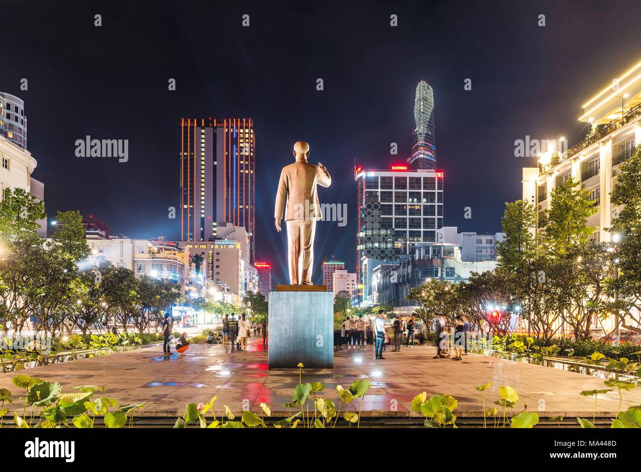 The Ho Chi Minh Statue in Ho Chi Minh City, Vietnam Stock Photo