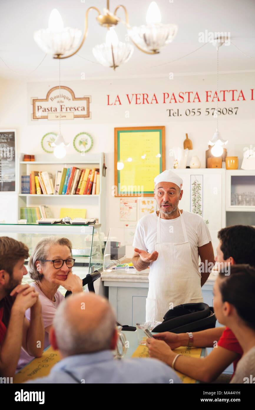 The 'Boutique della Pasta Fresca' restaurant in Florence, Italy Stock