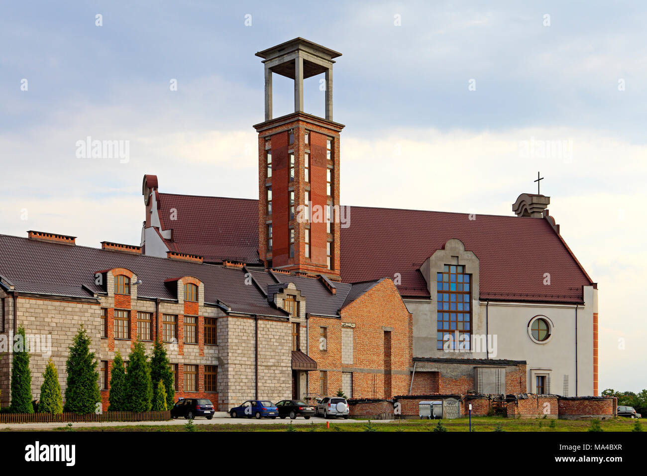 Inowroclaw, Kujavian-Pomeranian / Poland - 2013/07/26: St. Jadwiga the Queen church in Inowroclaw in north-western Poland Stock Photo