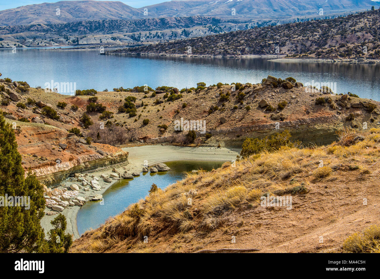 Cove Beach at Alcova Reservoir, Wyoming Stock Photo Alamy