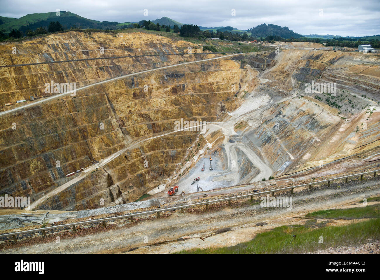 Martha Gold Mine Waihi, New Zealand Stock Photo