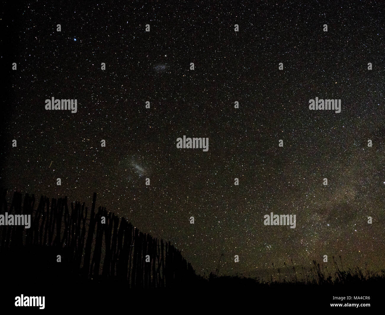 Starry Sky of South Africa showing the Large and Small Magellanic ...