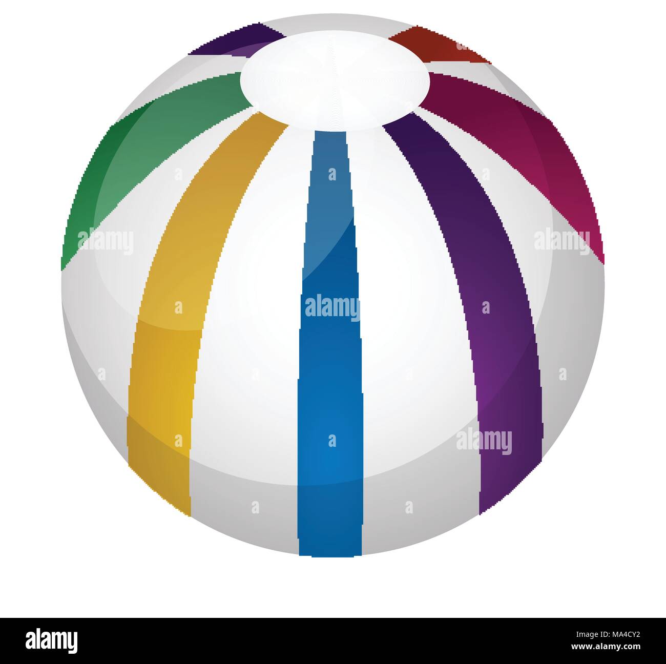 Isolated beach ball icon Stock Vector Image & Art - Alamy