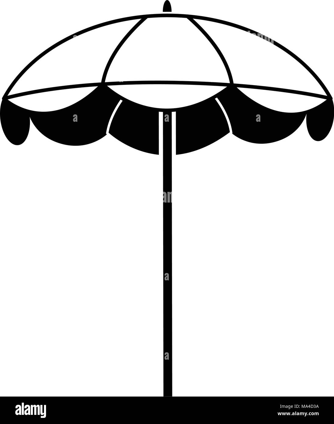 Isolated umbrella icon Stock Vector