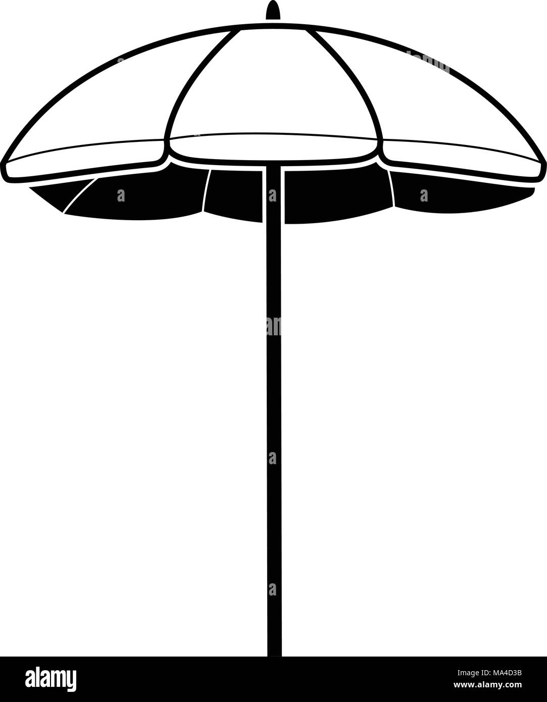 Isolated umbrella icon Stock Vector