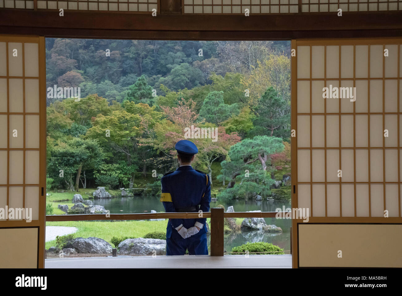 Asia, Japan, Nihon, Nippon, Kyoto, view from Zen temple Stock Photo
