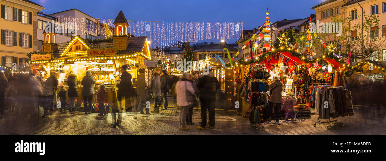 Christmas market in Winterthur Stock Photo