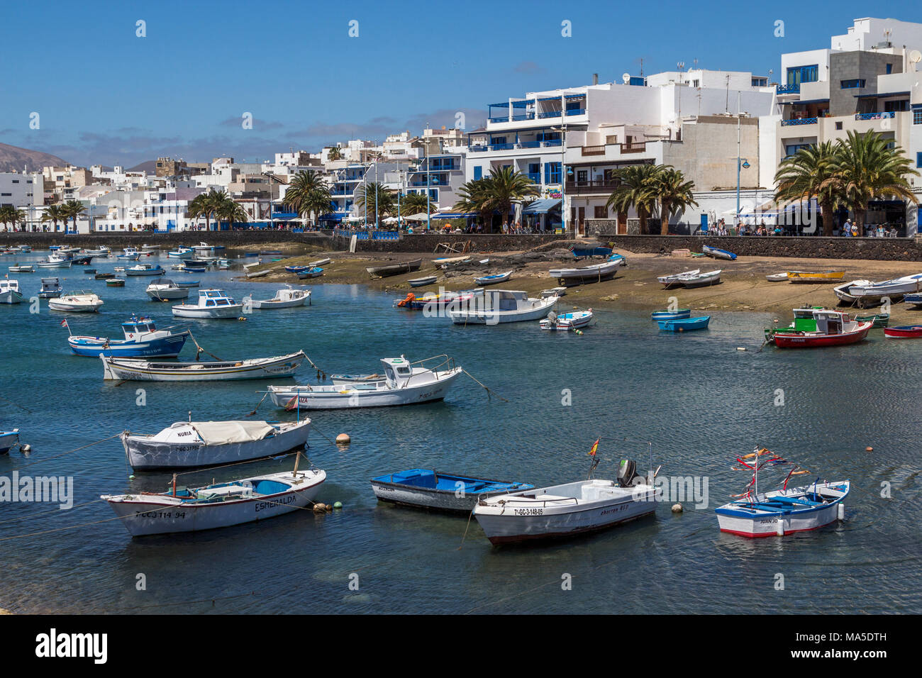 Arrecife, Holiday resort canary island of Lanzarote, a spanish island ...