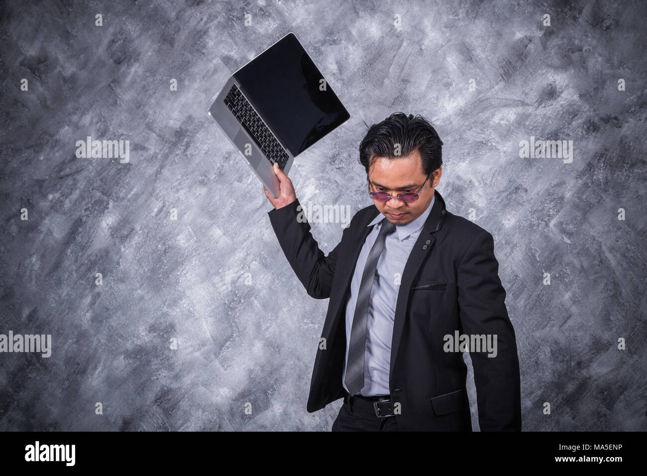 Man destroy computer hires stock photography and images Alamy