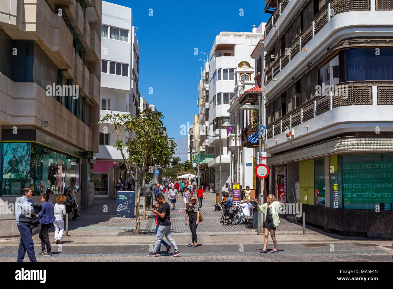 Arrecife, Holiday resort canary island of Lanzarote, a spanish island, off  the coast of north west africa 2018 Stock Photo - Alamy