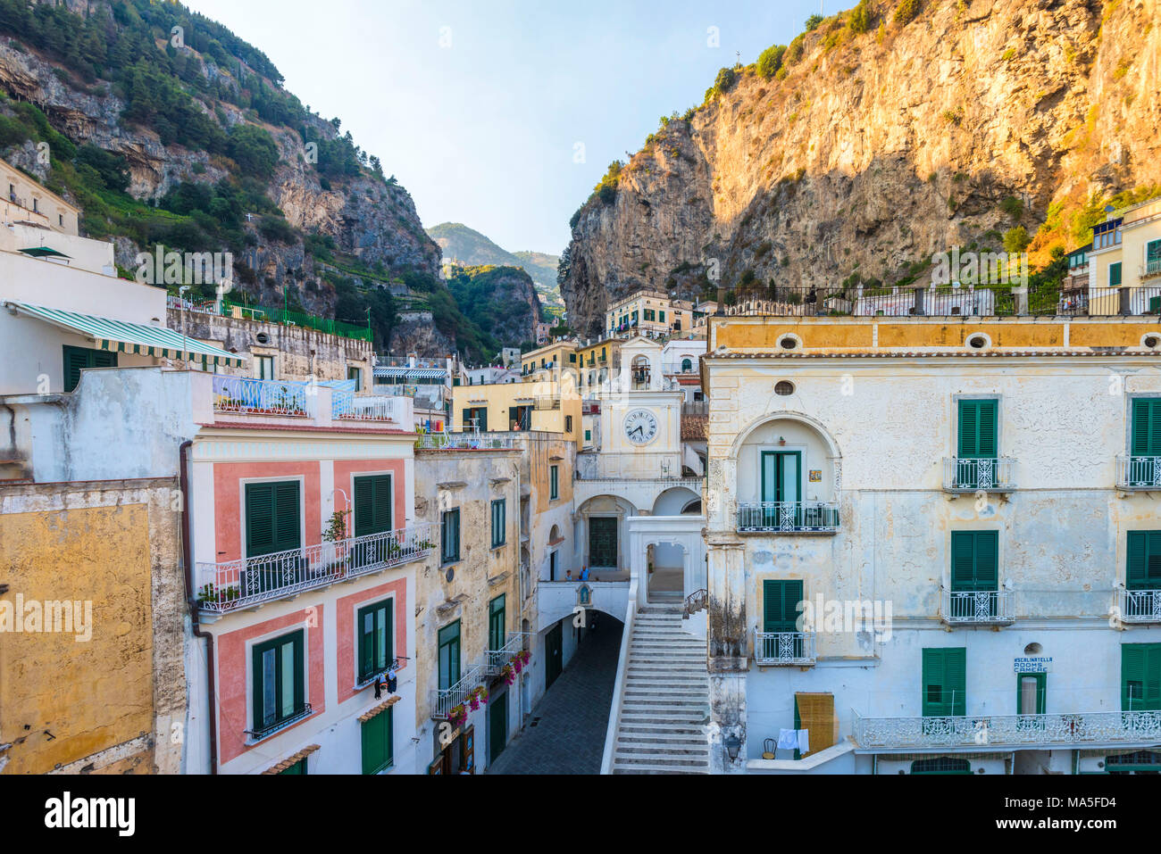 Atrani,Amalfi coast,Salerno province,Campania,Italy Stock Photo