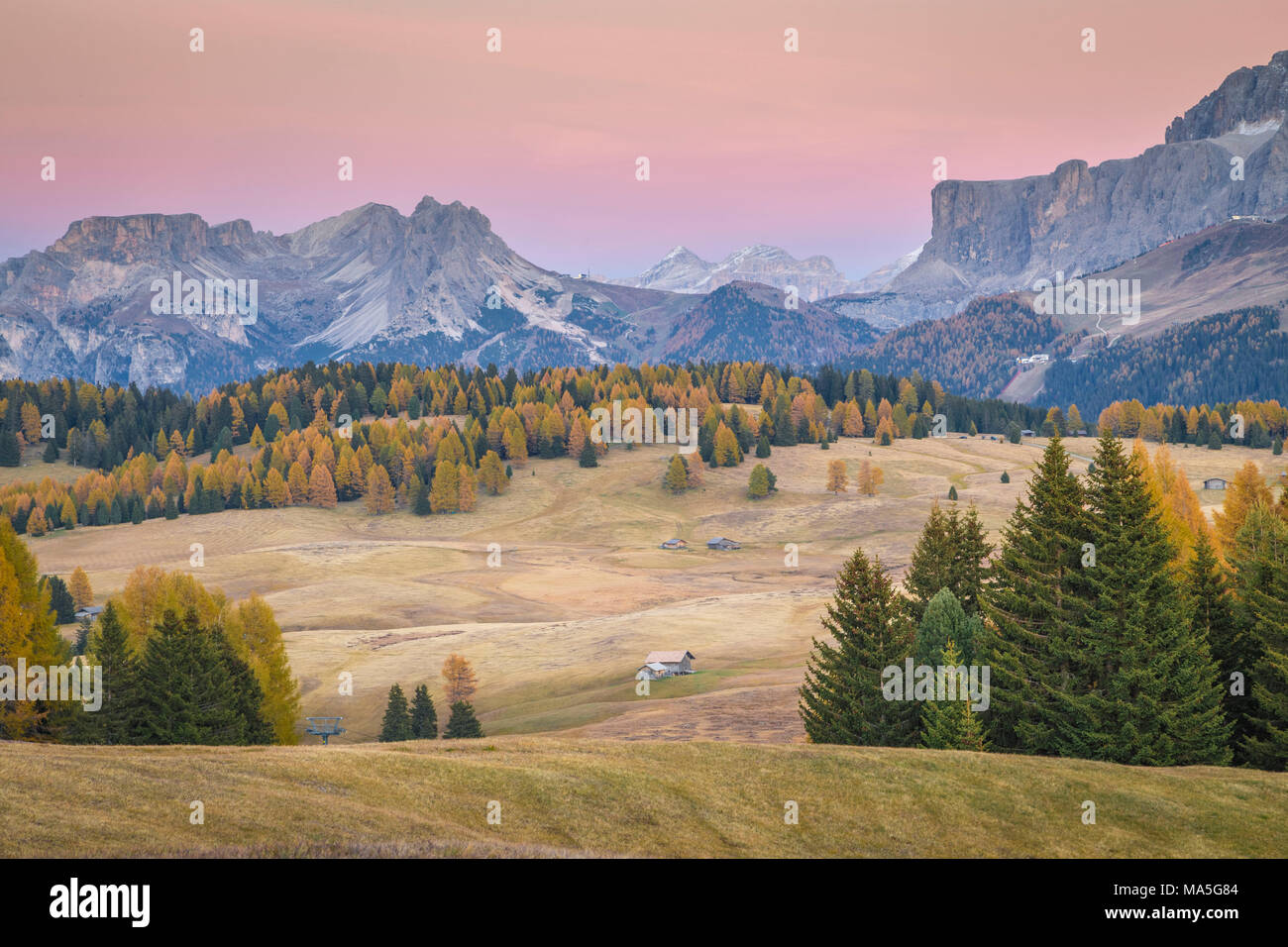 Alpe di Siusi, South Tyrol, Italy Stock Photo