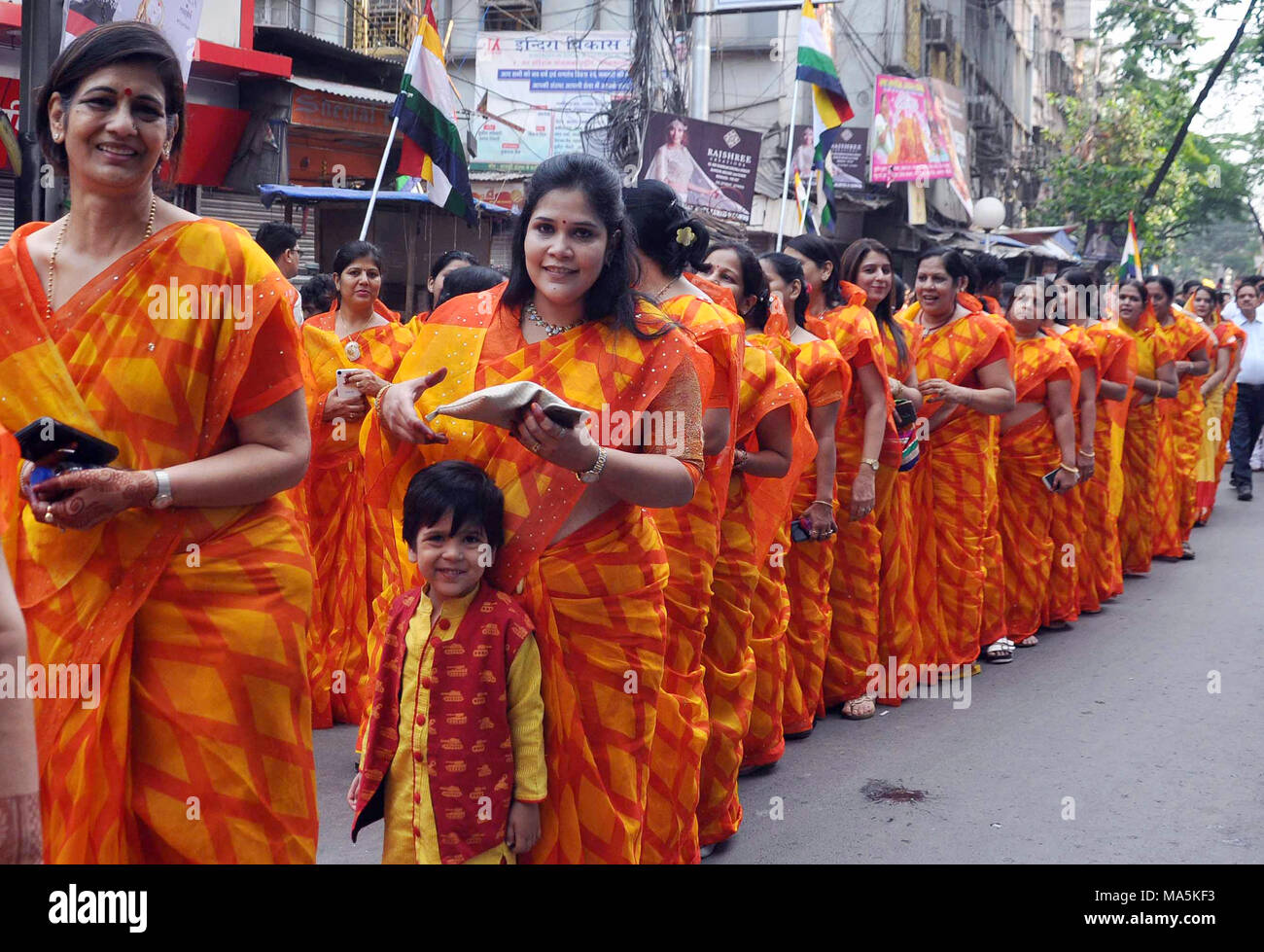 People of Jain Community take parts in a religious procession to ...