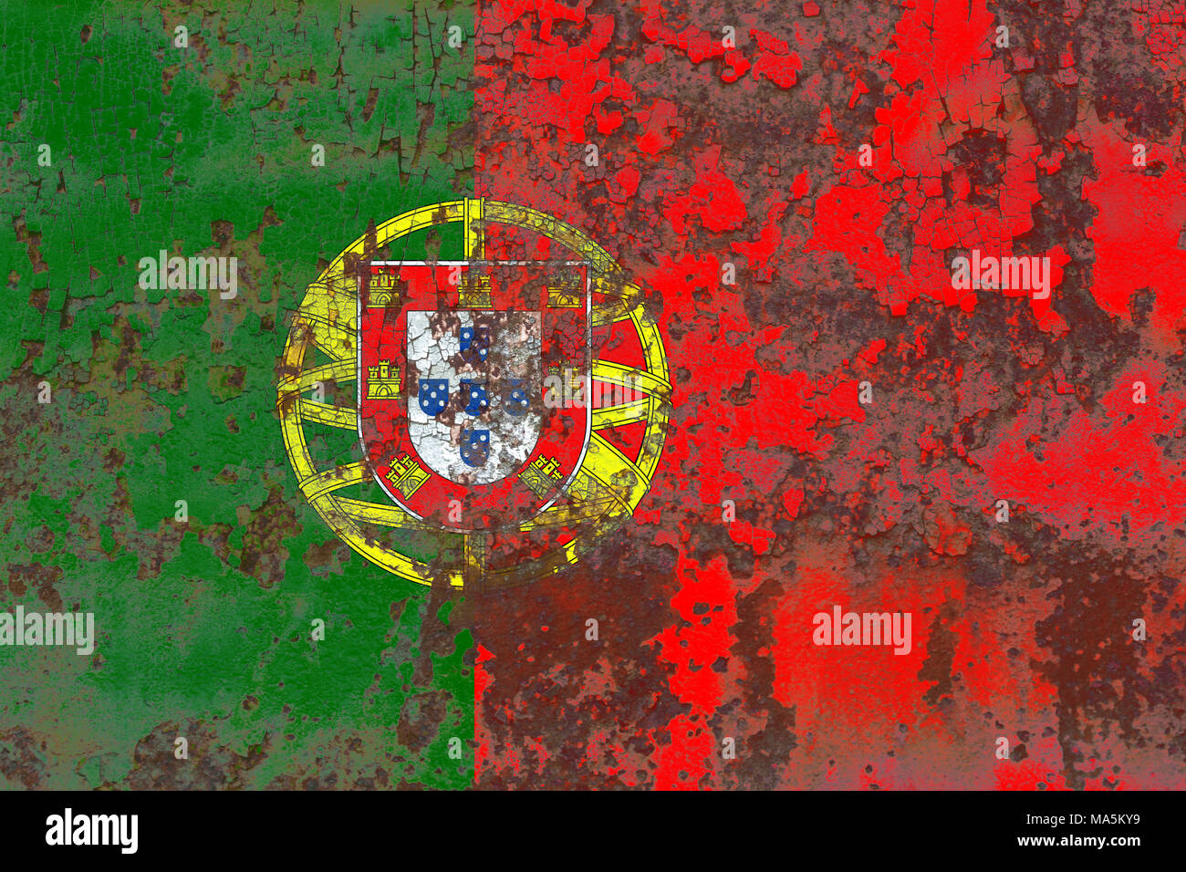 Old Portugal grunge background flag Stock Photo - Alamy