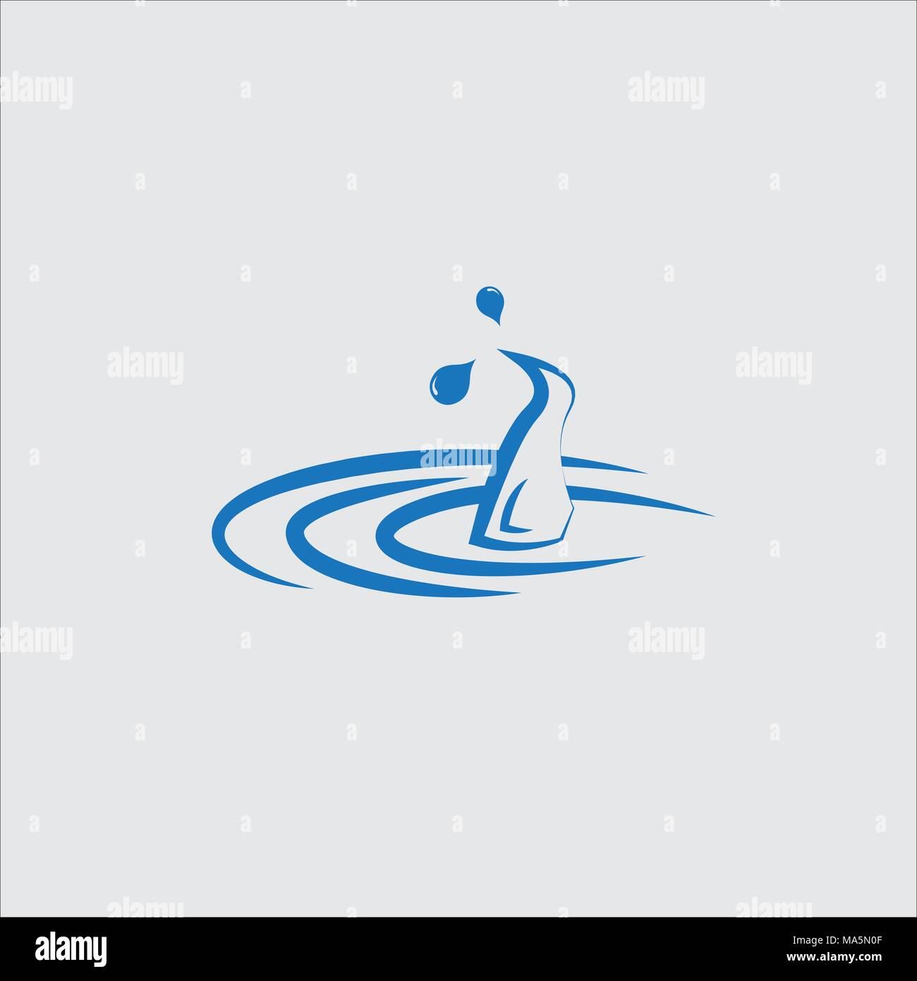 water drop icon Stock Vector
