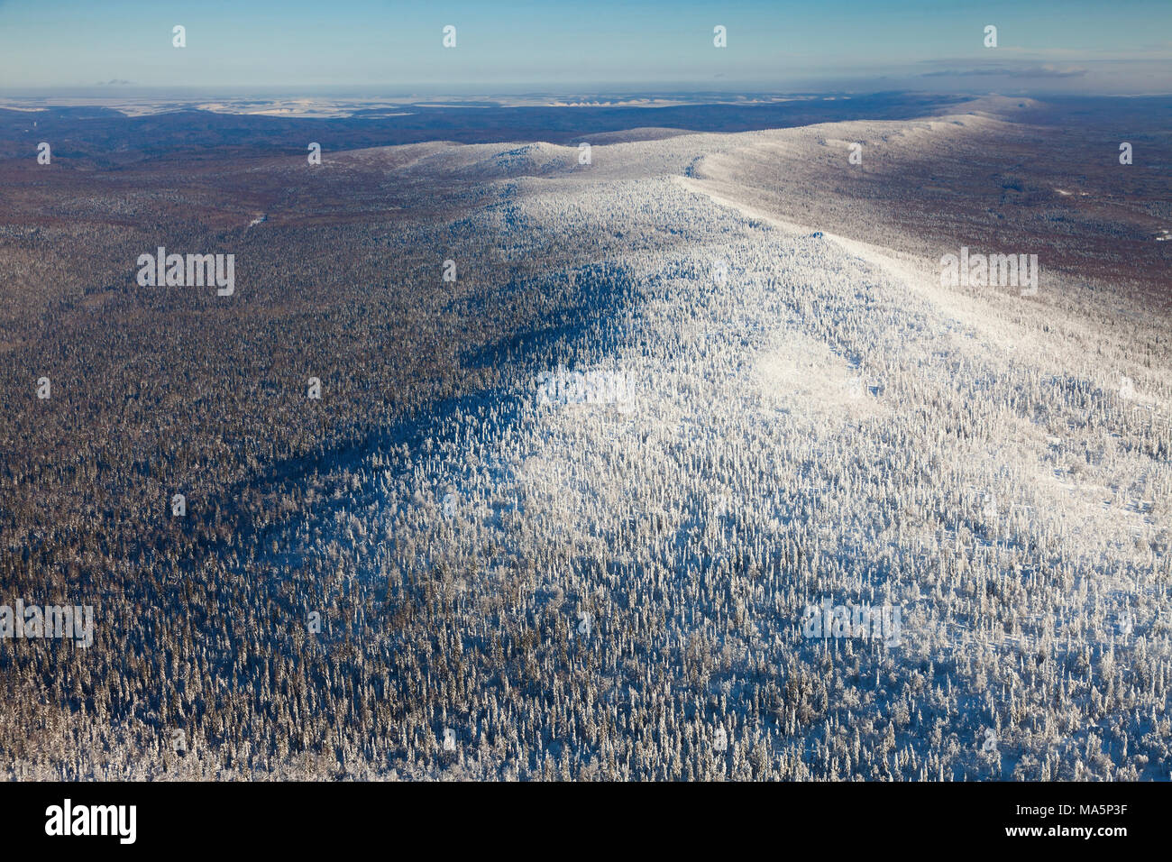 Ridge Karatau, Ural Mountains, Russia Stock Photo