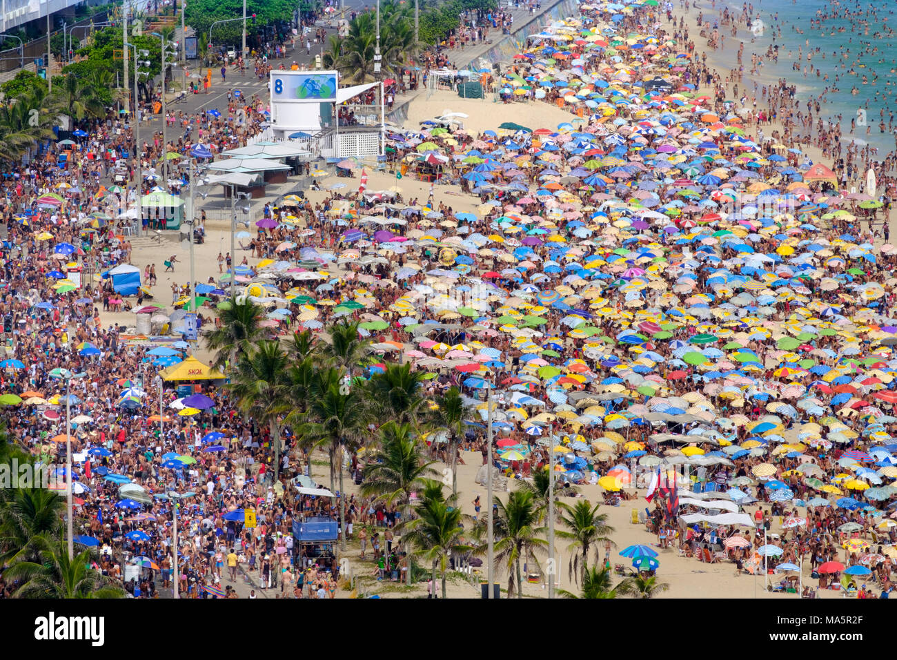 The Simpatia e Quase Amor street troupe at Rio carnival 2018, Brazil Stock Photo