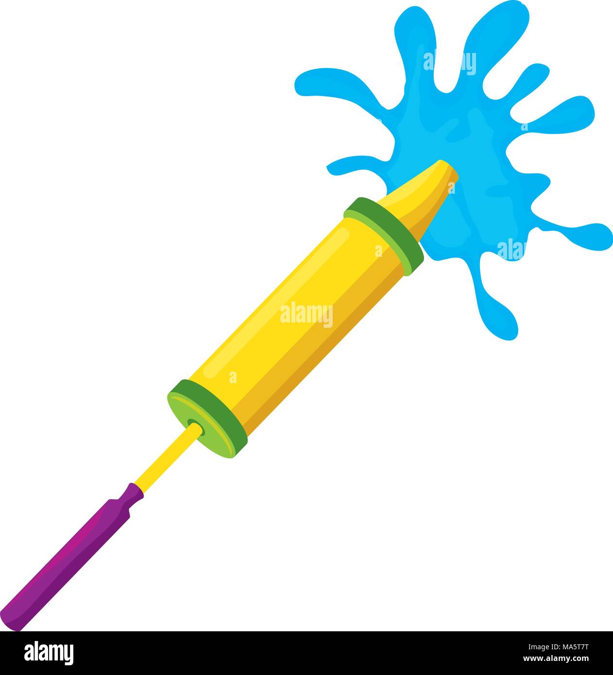 foam water splash gun toy vector illustration design Stock Vector Image