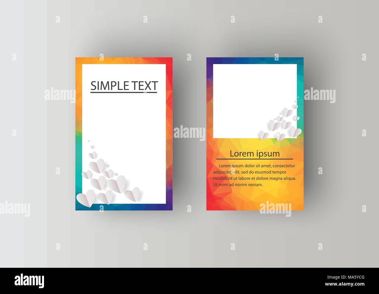 Business Card Set. Vector illustration. EPS10 Stock Vector