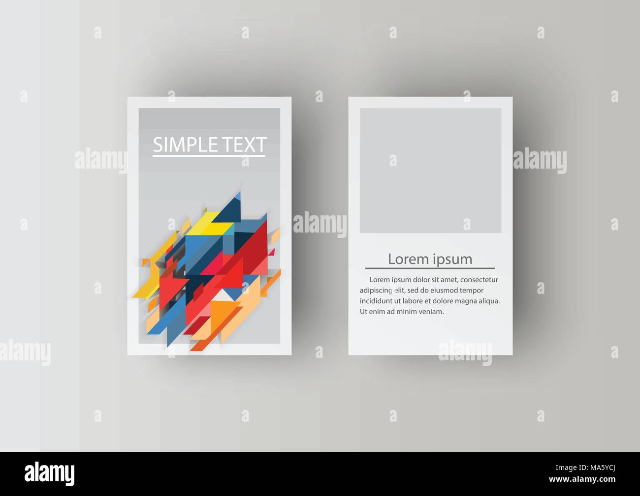 Business Card Set. Vector illustration. EPS10 Stock Vector