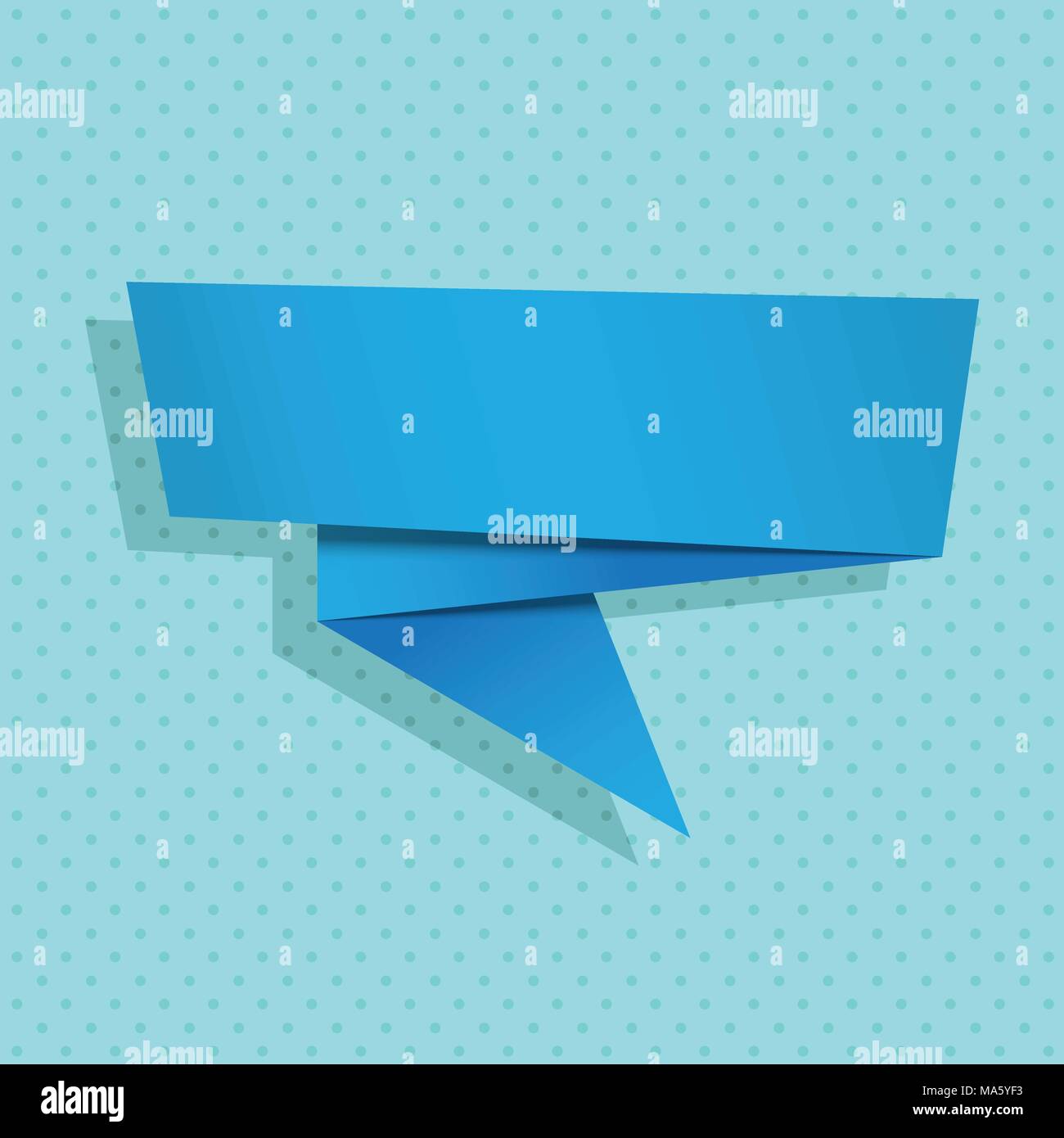 Ribbon banner. Retro hand drawn design element for banner, advertising, poster in web and internet theme, pop art style. Vector Illustration Stock Vector