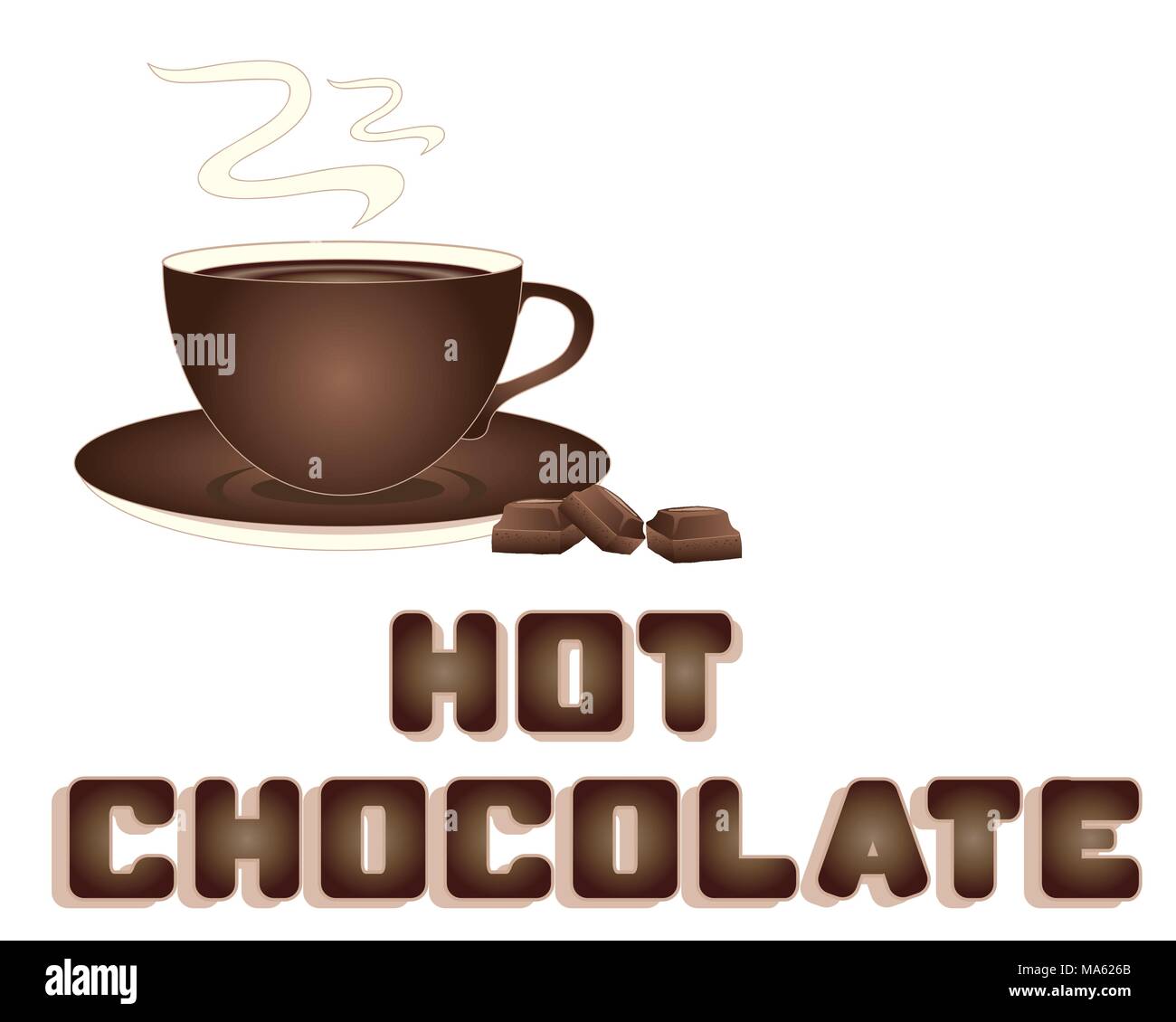 Hot winter style drinks Stock Vector Images - Alamy