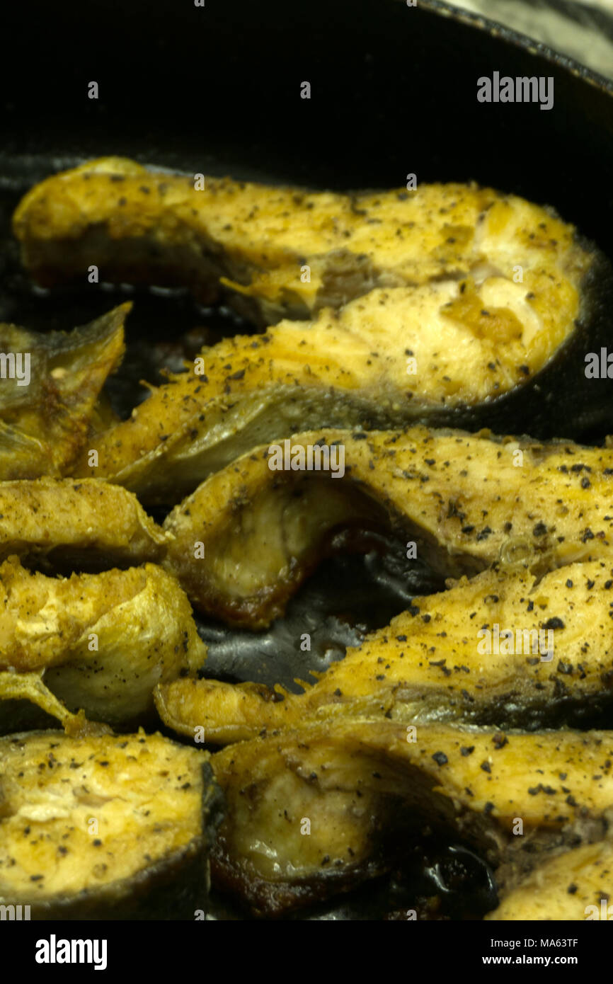 deep fried fish in butter with flour Stock Photo Alamy