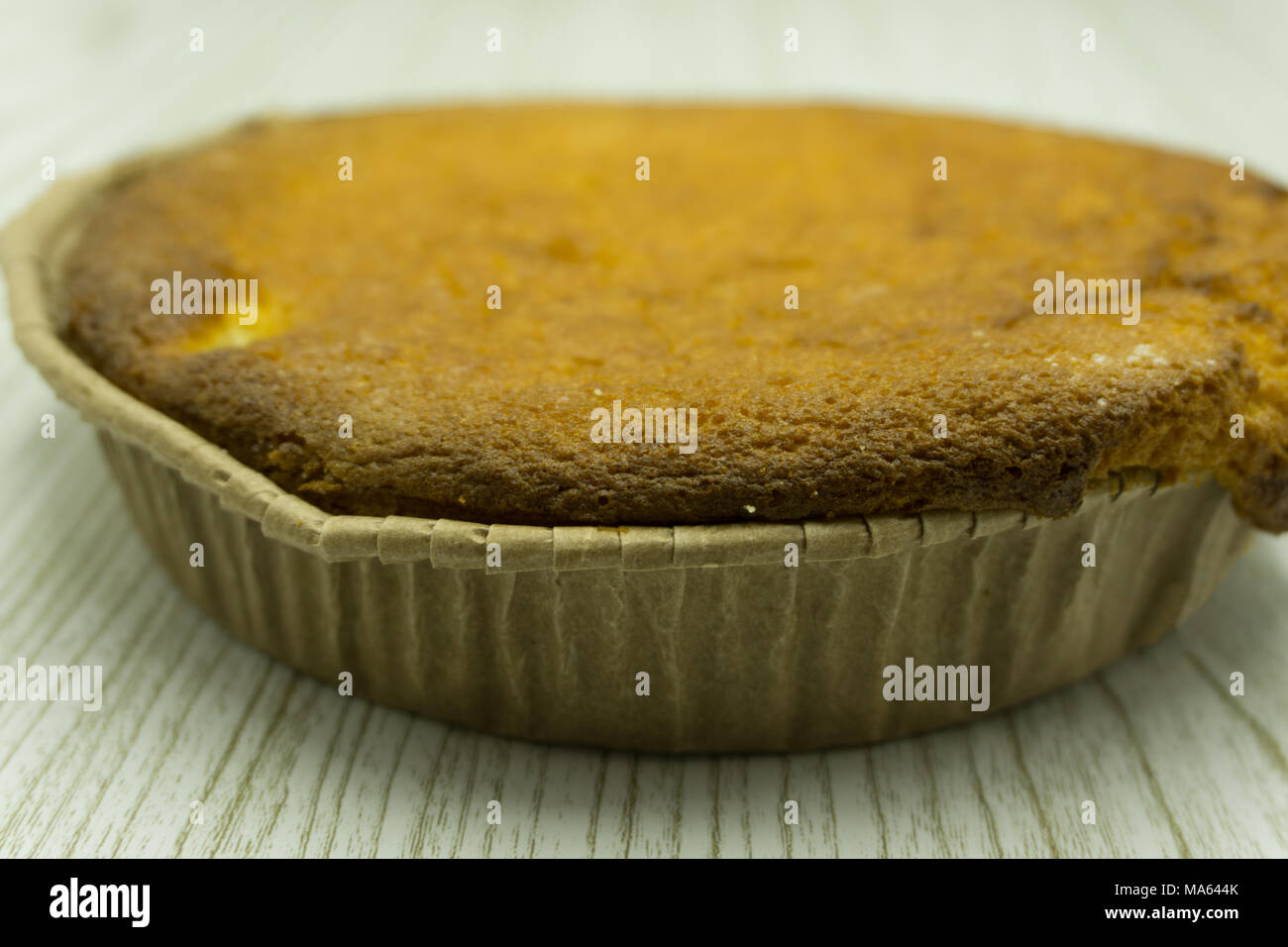 Gingerbread speech bubble cookie isolated on white background. Top view Stock Photo
